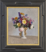 William McGregor Paxton (1869&ndash;1941), Still Life with Flowers in a White Staffordshire Vase, c. 1930